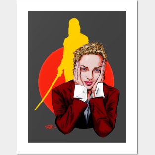 Uma Thurman - An illustration by Paul Cemmick Posters and Art